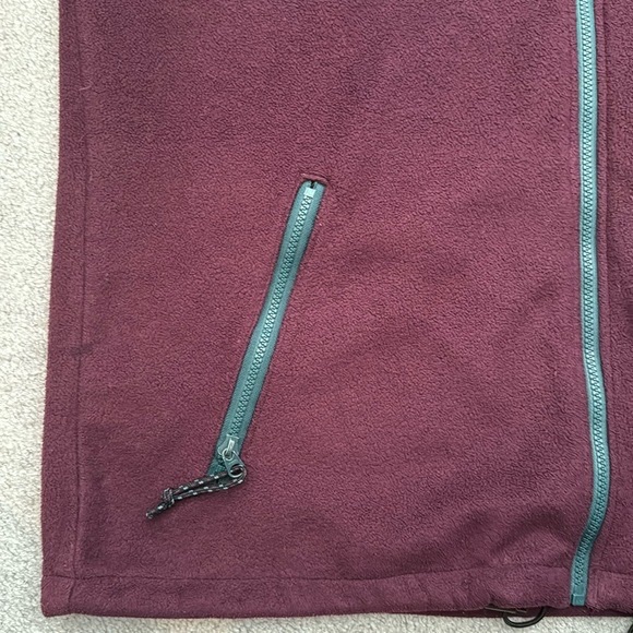 COLUMBIA Purple and Green Full Zip Long Sleeves Fleece Pullover in XL - Picture 5 of 14